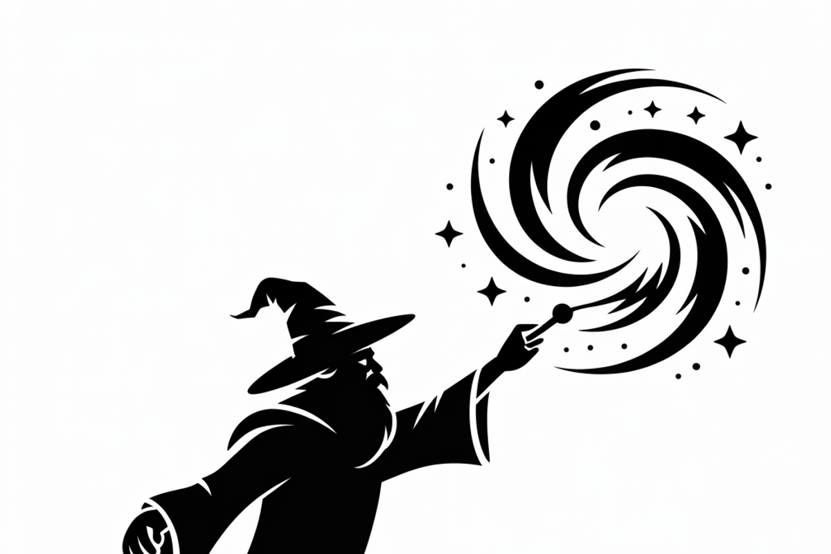 silhouette a mysterious wizard, an Illustration by Amazin_art (Photo 14 of 19)