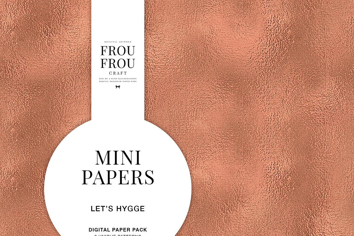 Marble Rose Gold Mini Papers, a Pattern Graphic by Frou Fou Craft (Photo 7 of 7)