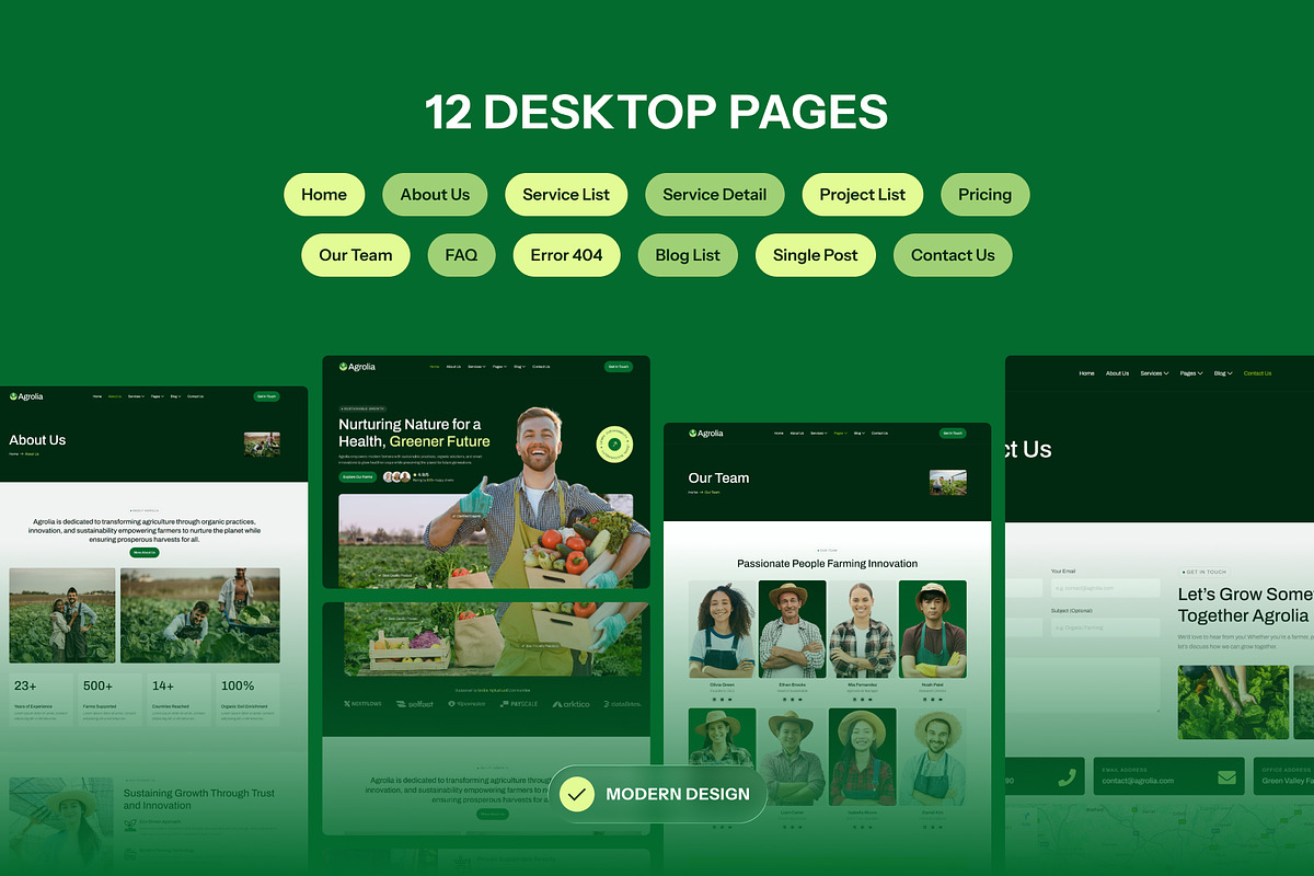 Agrolia - Agriculture & Organic, a WordPress Template by SLAB! Design (Photo 2 of 5)