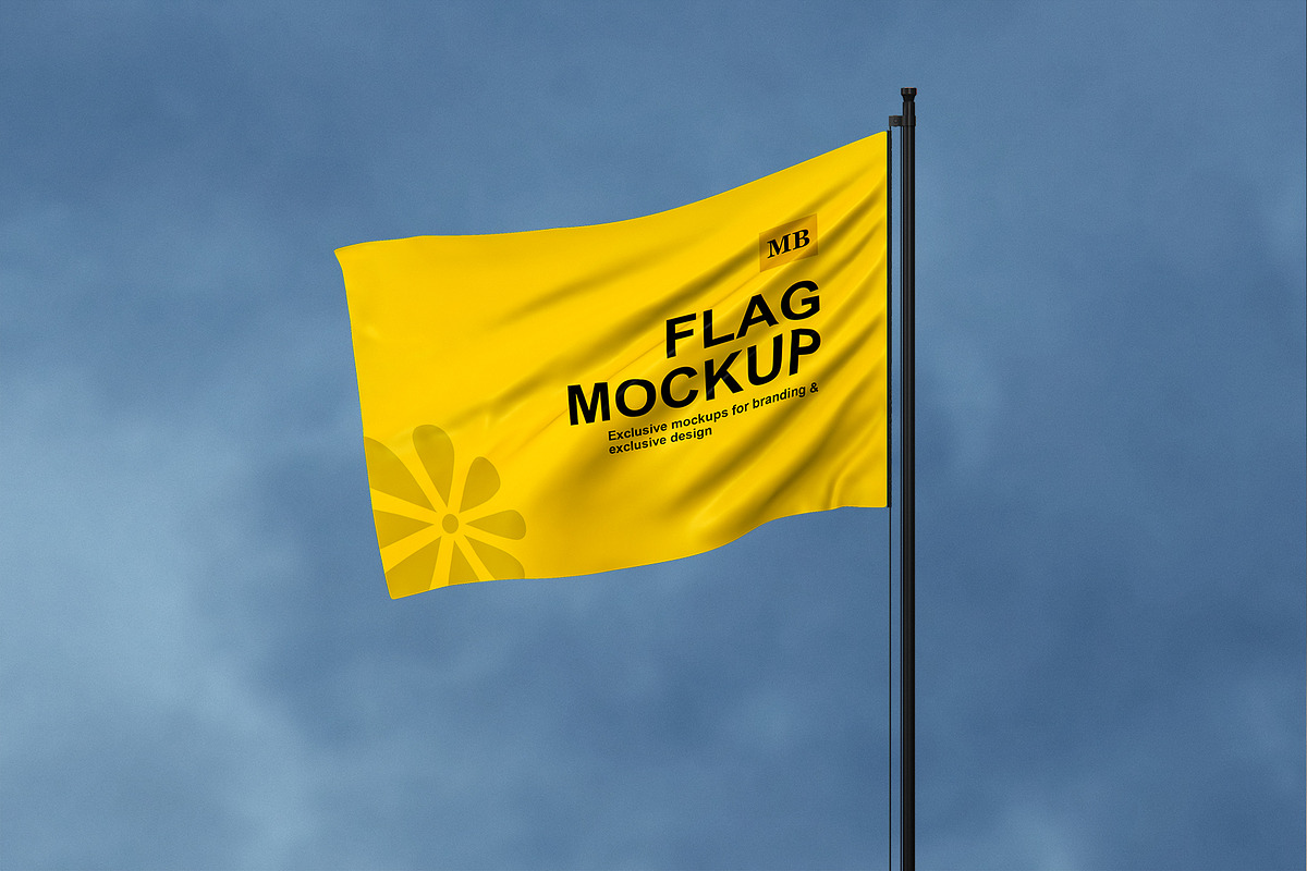 Flag Mockup, a Product Mockup by mockupbuys (Photo 17 of 17)