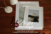 Two framed posters interior mockup, a Merchandise Mockup by MCKP*ME (Thumbnail 1 of 3)