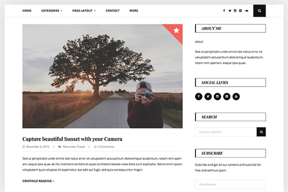 Floral - Personal WP Blog Theme, a WordPress Template by GretaThemes (Photo 3 of 7)