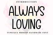 Always Loving, a Serif Font by FreshTypeINK (Thumbnail 1 of 8)
