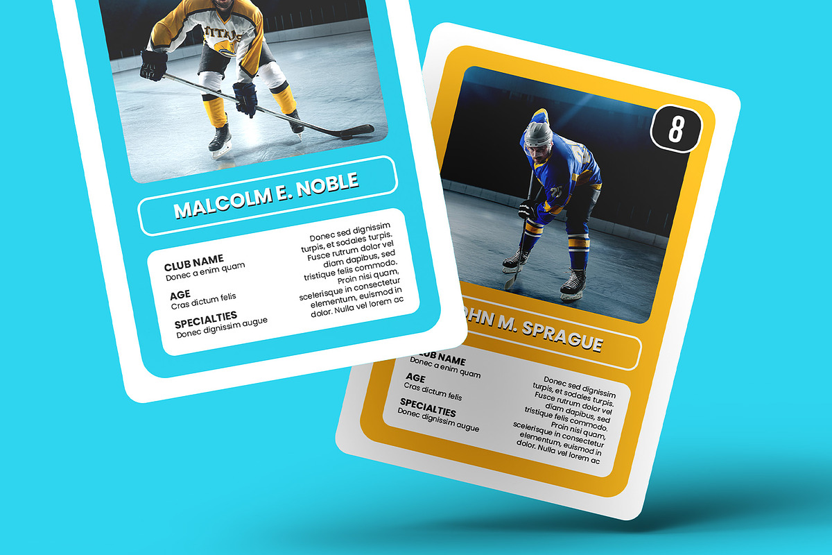 Trading Cards Mockup v.4 - 12 views, a Merchandise Mockup by Illusiongraphic (Photo 21 of 25)