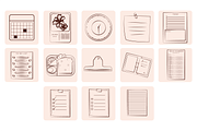 Work Office Doodle Icon Bundle, an Object Graphic by Artnivora.Std (Thumbnail 2 of 4)