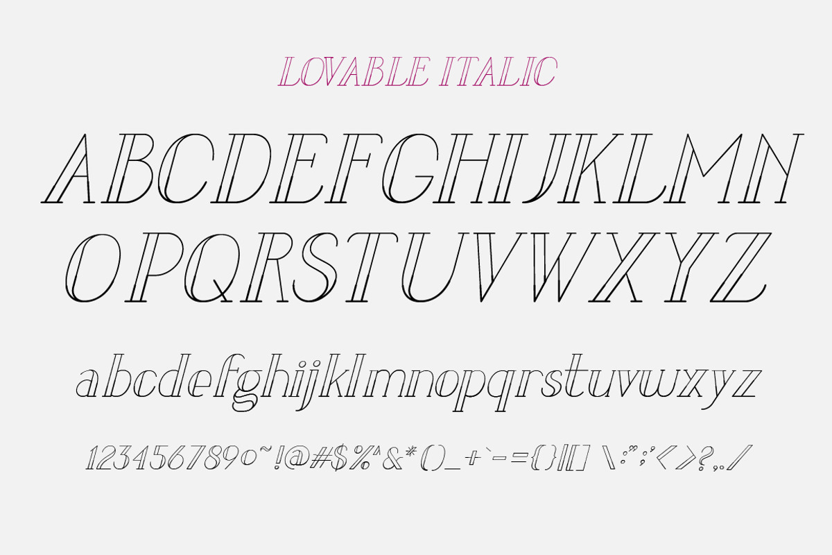 LOVABLE FONT FAMILY preview 4