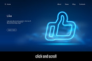 Tech landing page set 2, a Work Illustration by MaximGertsen (Thumbnail 2 of 6)