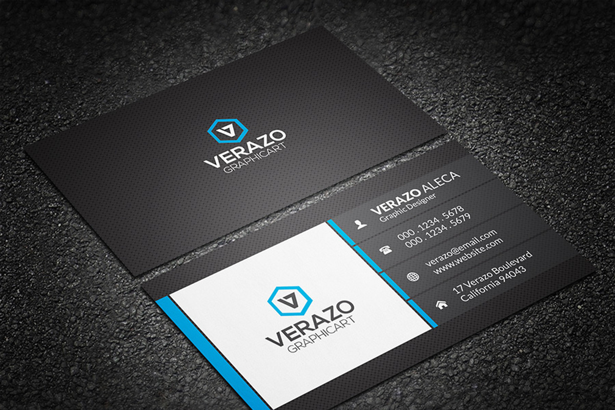 Clean Professional Business Card, a Business Card Template by Verazo (Photo 1 of 3)