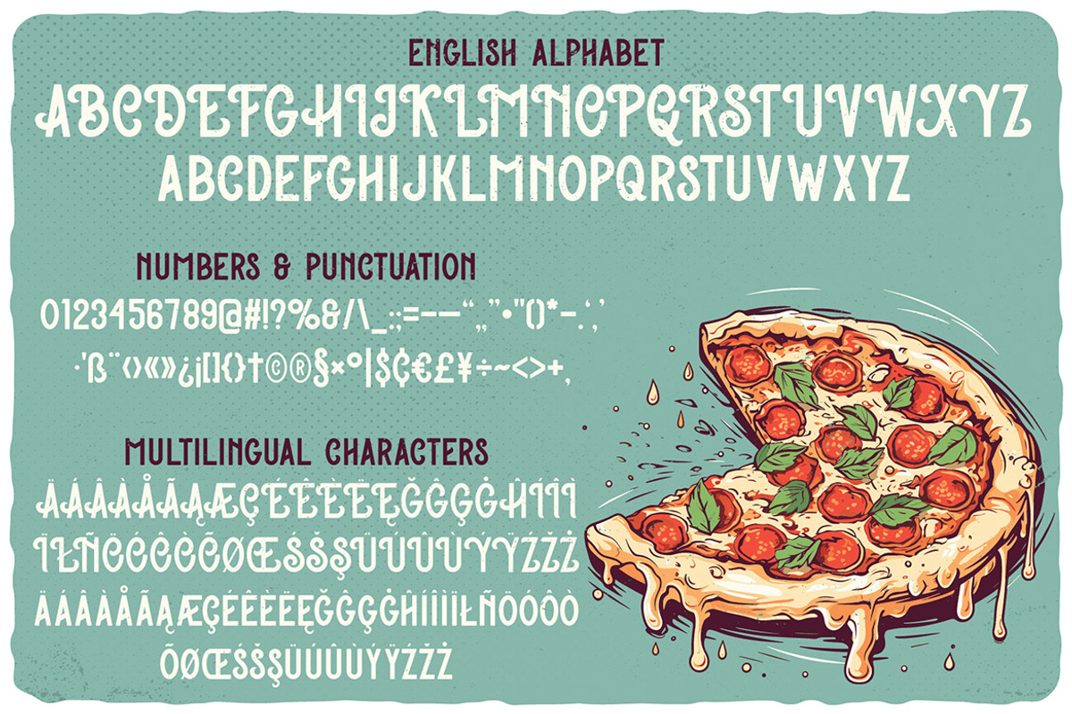 Pizza Gang - Serif & Sans Serif, a Serif Font by JumboDesign (Photo 3 of 5)