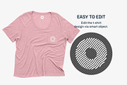 Bella Canvas Flowy Pocket Tee Mockup, a Shirt Mockup by GraphicHero (Thumbnail 4 of 8)