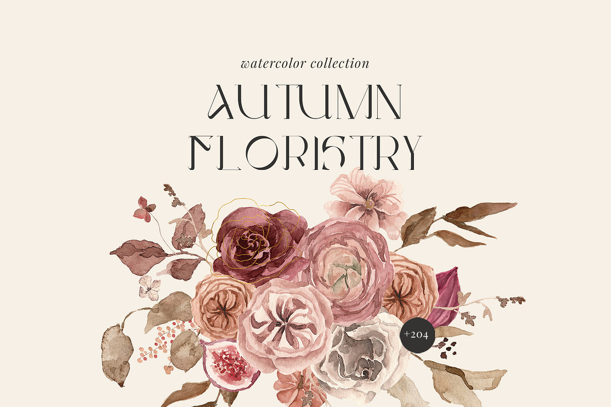Autumn Floristry- Floral watercolor, an Illustration by Grace Noboa Illustrations (Photo 1 of 11)