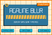 Agaline Blur, a Sans Serif Font by Craft Supply Co. (Thumbnail 1 of 8)