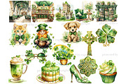 St.Patrick’s Day Clipart, a Seasonal Illustration by GlamArtZhanna (Thumbnail 4 of 6)