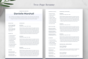 Resume Template Danielle, a Resume Template by Olympia Resume (Thumbnail 2 of 5)