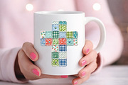 Patchwork Easter Cross PNG, an Illustration by Black Bird Studio (Thumbnail 3 of 3)