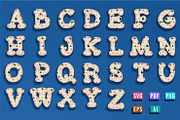 Floral Alphabet, Floral Font SVG, an Object Graphic by D2PUTRI (Thumbnail 11 of 31)