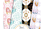 French Girl Paper Pack, a Pattern Graphic by HeidiCIllustration (Thumbnail 3 of 3)