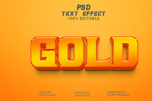 3d Gold Text Style Effect, a Layer Style Add-On by Md Imamul