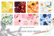 Crest Creator Wedding Watercolor, an Illustration by LABFcreations (Thumbnail 12 of 18)