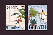 People in botanical garden, posters, a Decorative Illustration by PaperTrident (Thumbnail 6 of 7)