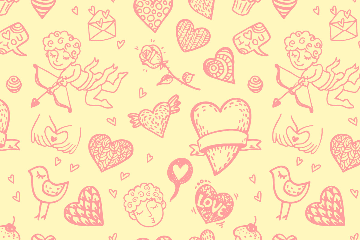 Love patterns set, a Pattern Graphic by Hala (Photo 4 of 4)