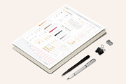 One Page UI Style Guide, a Stationery Template by Sargatal (Thumbnail 2 of 4)