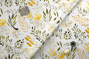 Yellow Floral Patterns