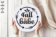 Fall Round Sign Svg Bundle, a Seasonal Illustration by Libby Wishes (Thumbnail 4 of 11)
