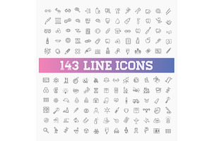 Line medicine line Icons, a Healthcare Illustration by Tettygreen