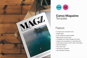 Canva Magazine Template