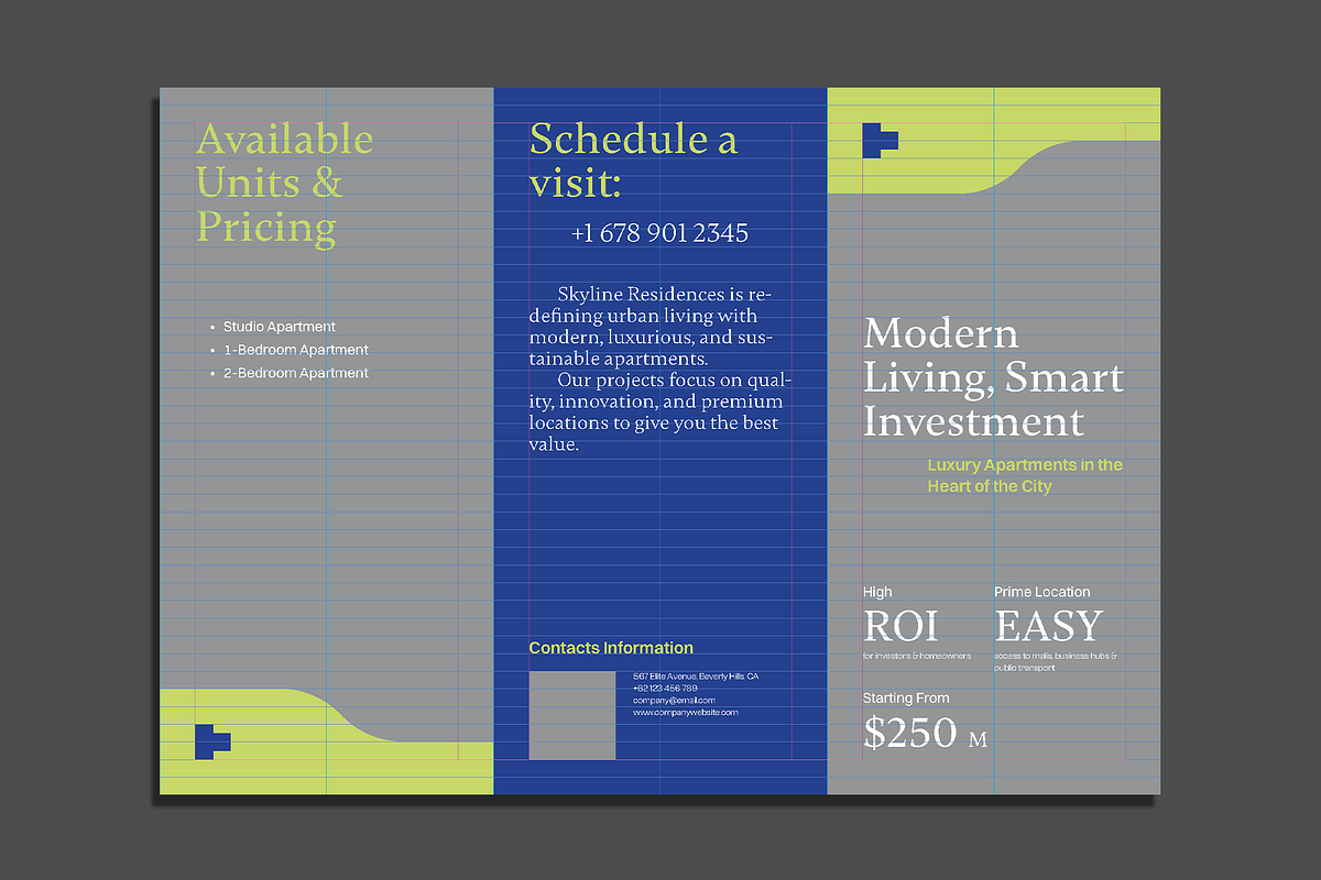 Real Estate Trifold Brochure v3, a Brochure Template by Akreatipe (Photo 3 of 4)