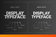 Pipe Font Bundle - Geometric Duo, a Slab Serif Font by Lateral Design (Thumbnail 9 of 18)