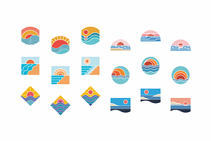 Sun & Sea, 75 Illustrations