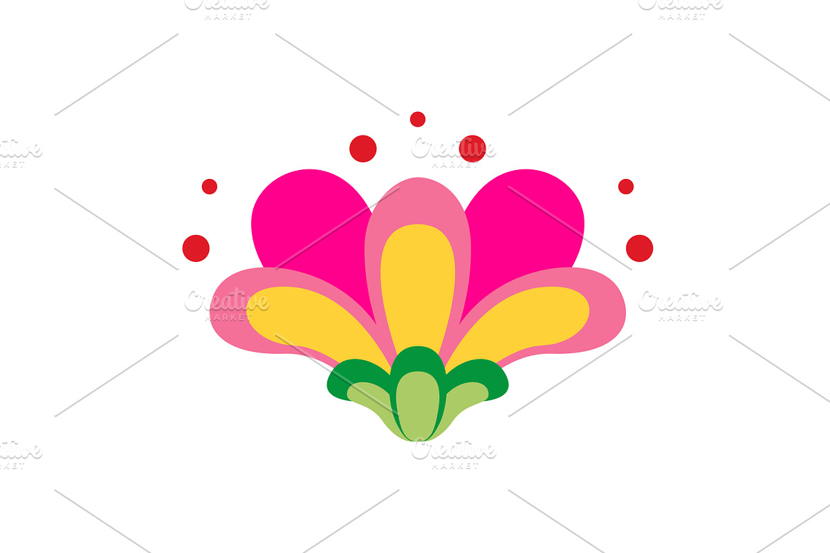 Mexican traditional flower. Ethnic, an Object Illustration by the8monkey