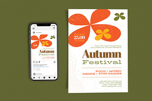 Autumn Festival Flower, a Flyer Template by Me55enjah Design