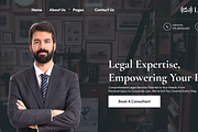 Lawfirm Webpage, a Landing Page Template by Premium Designs (Thumbnail 2 of 2)