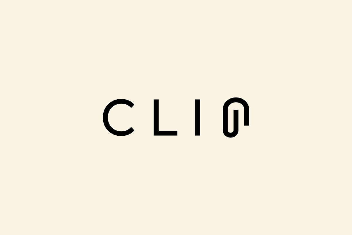 Clip text logo design minimal vector, a Branding & Logo Template by Vectoryzen (Photo 2 of 2)