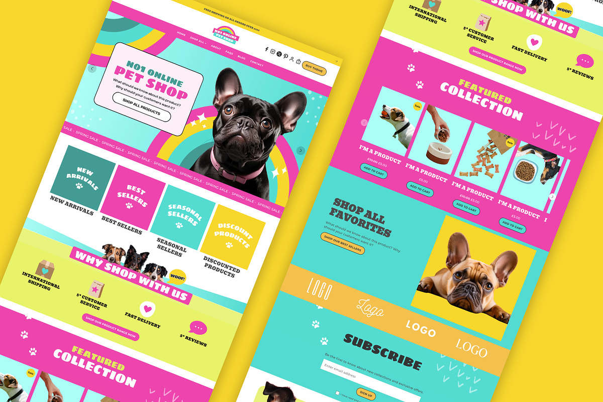Pet Shop Shopify Theme Template, a Shopify Template by Template Twist Shop (Photo 2 of 8)