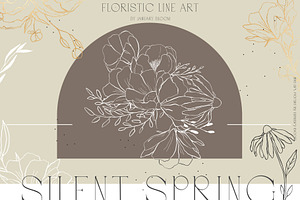 Floral Line Art & Botanical Clipart