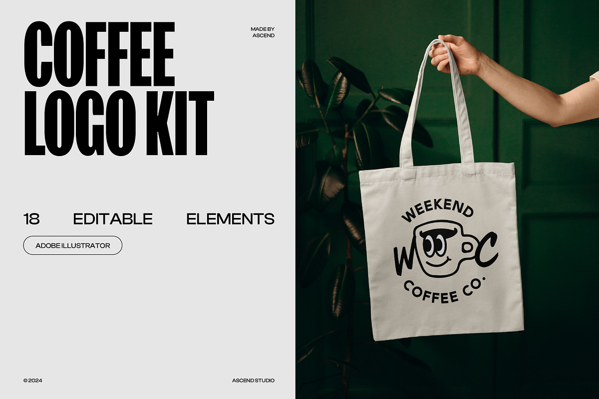Coffee Logo Kit Template | by ASCEND, a Branding & Logo Template by Ascend Studio (Photo 7 of 8)