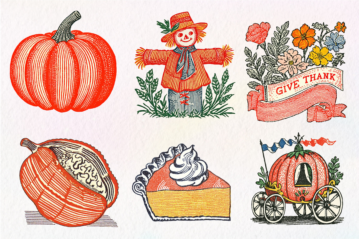 Hand Drawn Thanksgiving Clipart PNG, an Illustration by Dream Creation (Photo 4 of 7)
