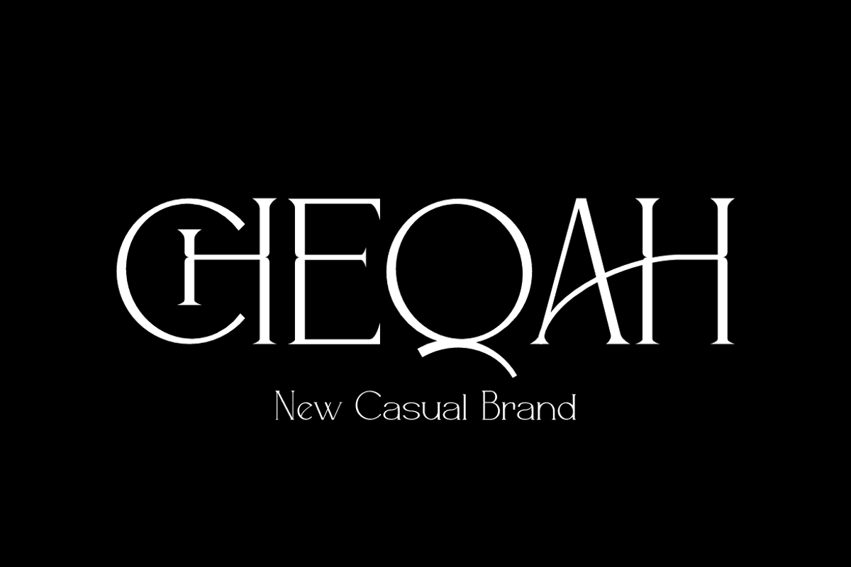 Cheqah - Modern Brand Font, a Serif Font by Iqsiart Studio (Photo 2 of 13)