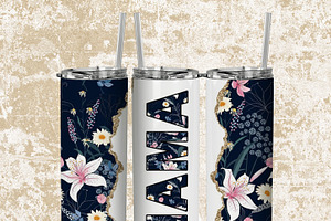 20 Oz Tumbler Psd Mockup Full Wrap