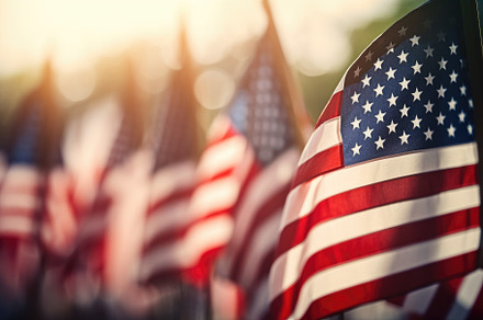 American flag background. Close up o, a Photo by Iftikhar Alam