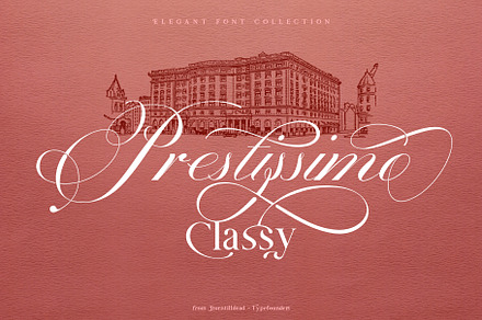 Prestissimo Classy (20% 0FF), a Script Font by Burntilldead
