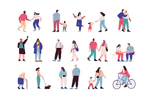 Vector Crowd People bundle