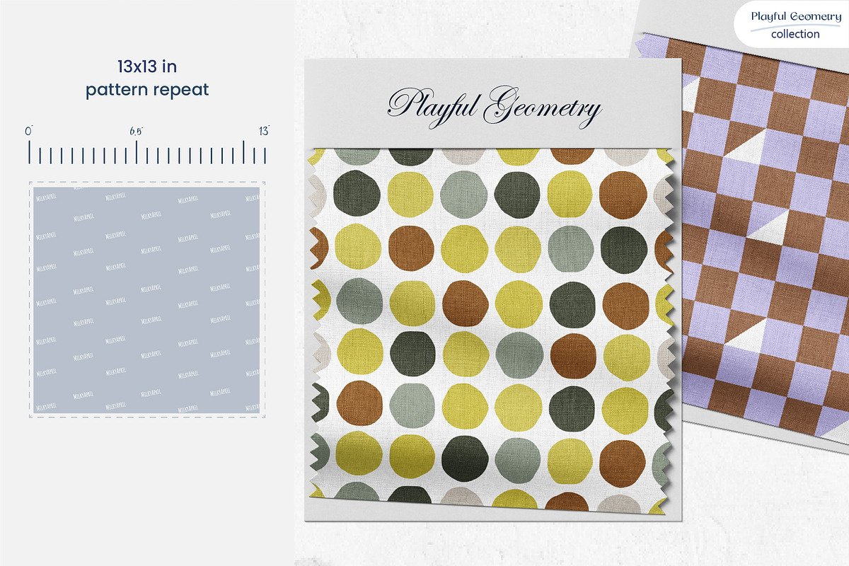 Playful Geometry - Pattern Bundle, a Pattern Graphic by InaCorart (Photo 13 of 17)