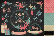 Soft Christmas Wreath Vectors, an Illustration by Amanda Ilkov (Thumbnail 2 of 5)