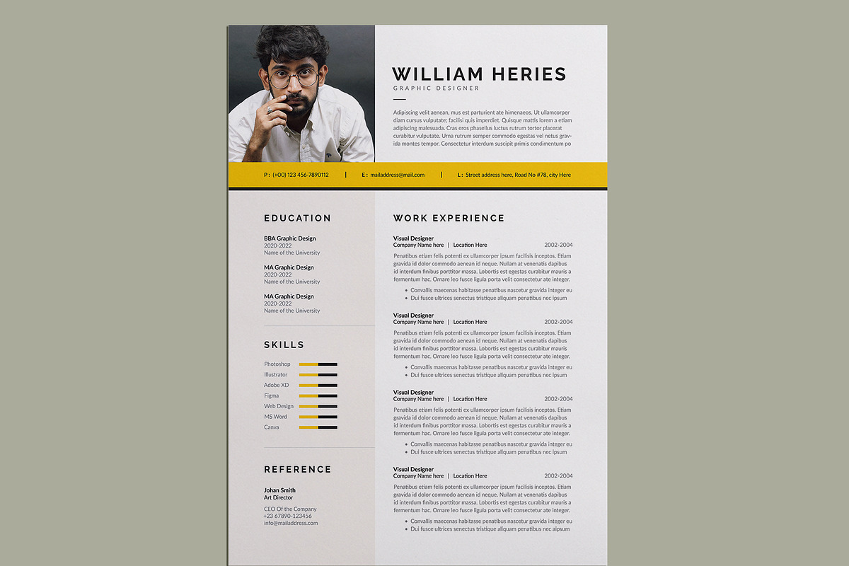 Resume / CV Template | Word preview 3