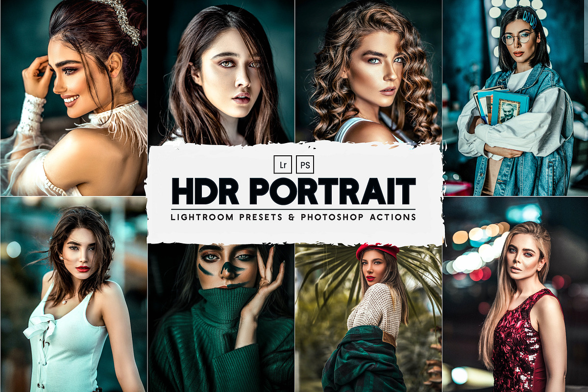HDR Portrait Lr Presets & Ps Actions, an Action Add-On by Effect-Hub (Photo 1 of 15)